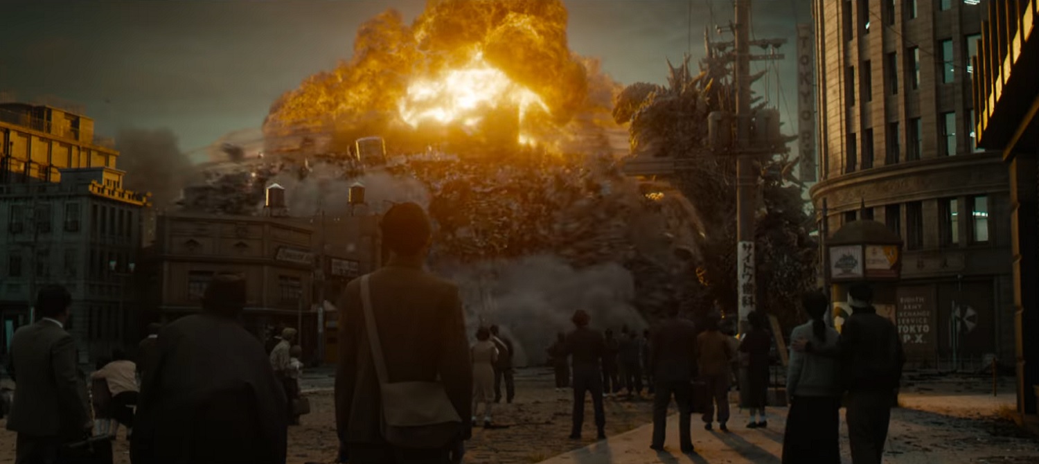 Массовые разрушение в первом трейлере японского фильма про Годзиллу