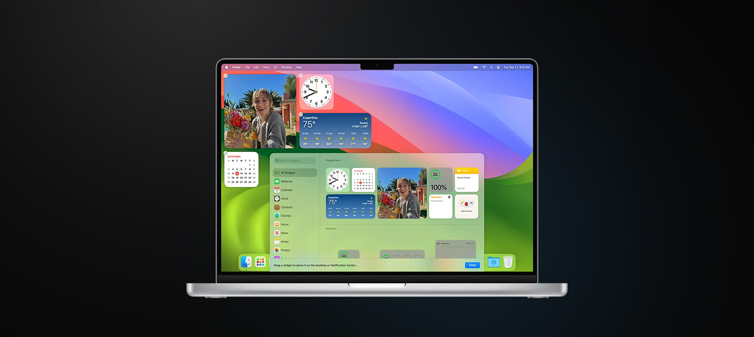 Как настроить виджеты в macOS Sonoma