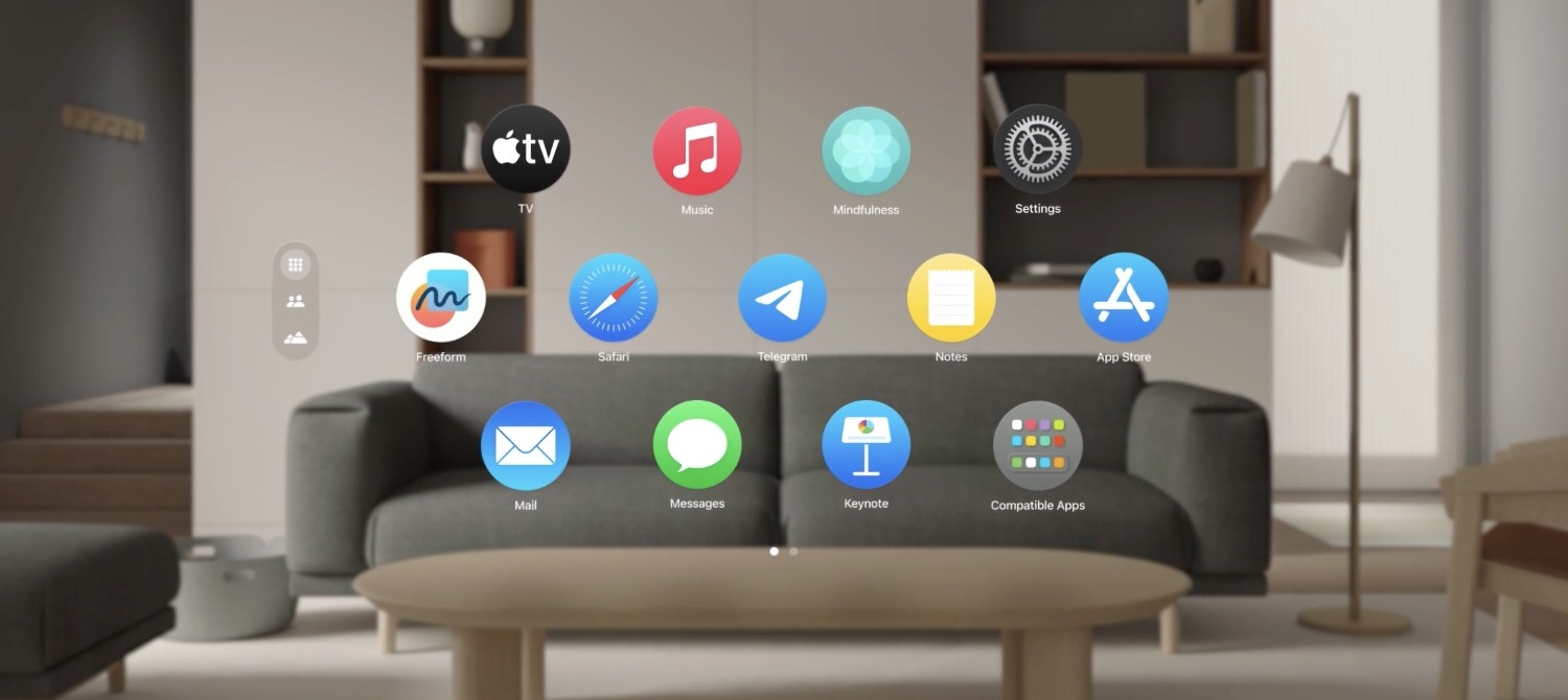 Павел Дуров показал Telegram для гарнитуры Apple Vision Pro