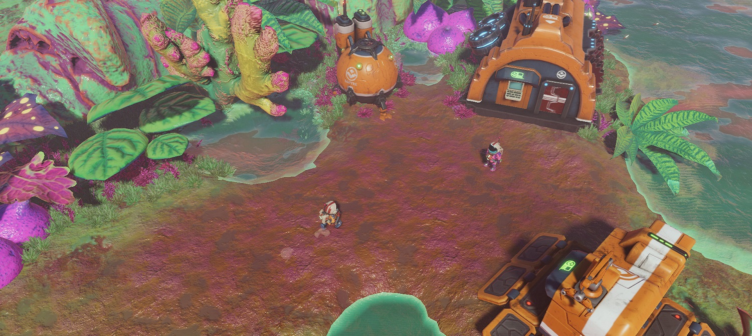 Кооперативный режим в трейлере милого строительного сурвайвала Space for Sale