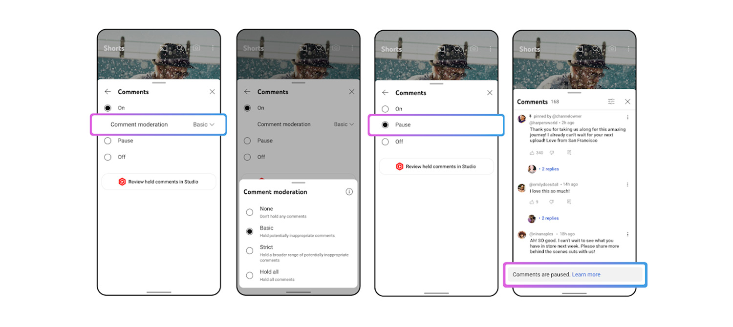 YouTube добавил функцию приостановки комментариев к роликам YouTube добавил функцию приостановки комментариев к роликам