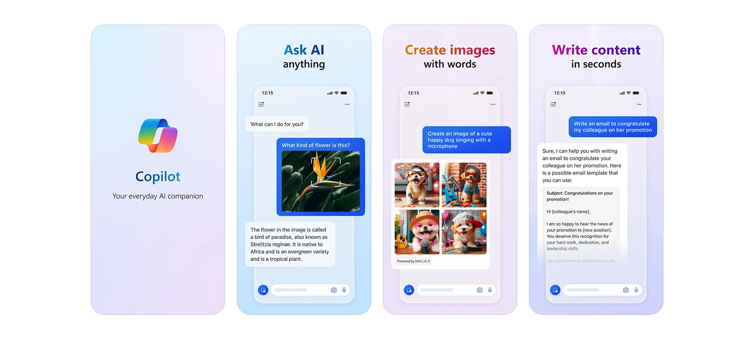 Чатбот Microsoft Copilot вышел на iOS