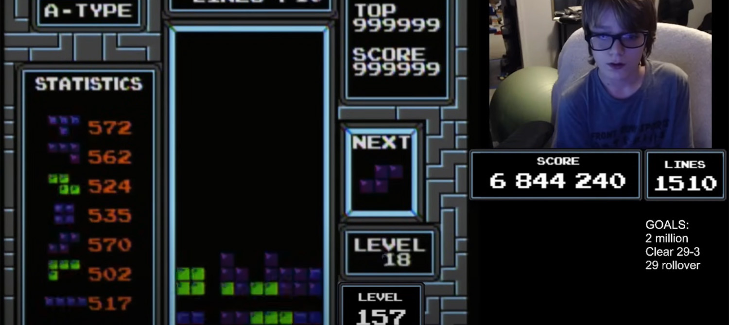 13-летний стример первым в истории прошёл классический Тетрис