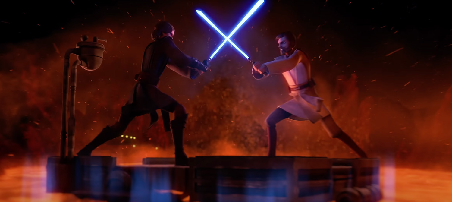 15-минутный фанатский фильм идеально воссоздаёт финальную дуэль из «Мести ситхов» в стиле «Войн клонов»