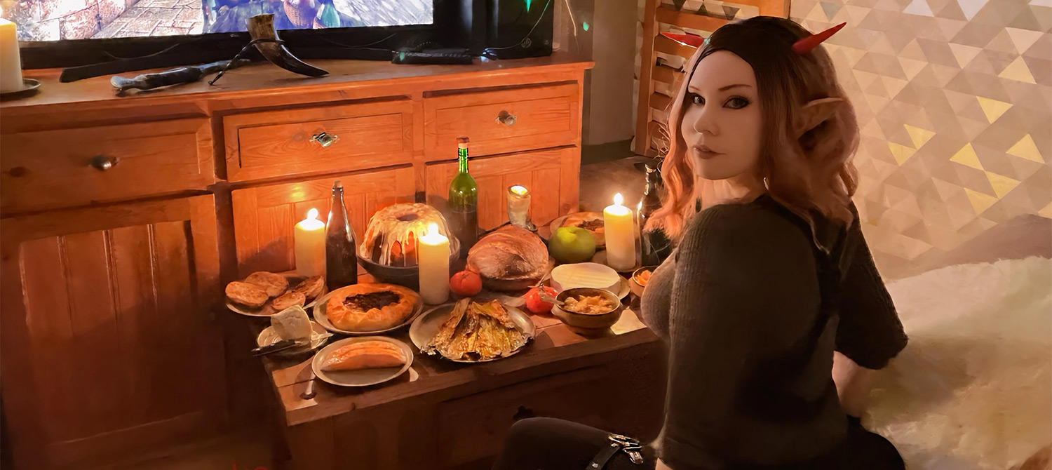Поклонница Skyrim создала к Новому году настоящий пир из игры