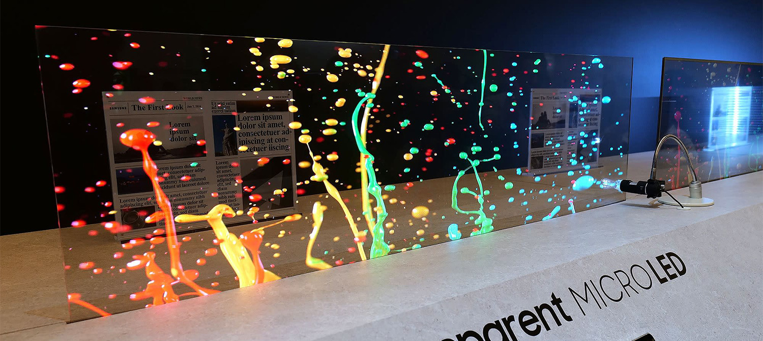 На CES 2024 Samsung представил первый в мире прозрачный микро-светодиодный экран