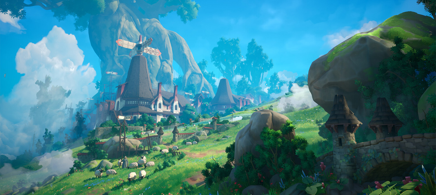 Художник создал на Unreal Engine 5 фэнтезийную горную ферму в стиле Гибли Художник создал на Unreal Engine 5 фэнтезийную горную ферму в стиле Гибли