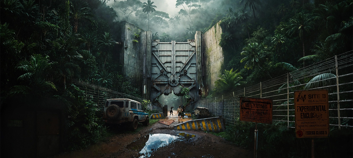 Художник показал таймлапс создания 2D-сцены в стиле «Парка Юрского периода» при помощи ИИ