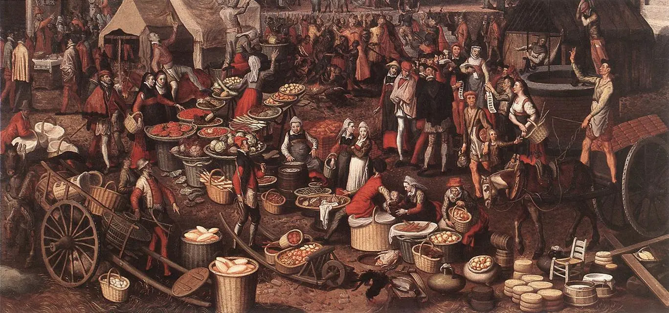 Артсен Питер (Aertsen Pieter) (1508–1575)- нидерландский живописец.. Питер Артсен сцена на рынке. Художник Питер Артсен. Питер Артсен(1508-1575) «яичный танец»,.