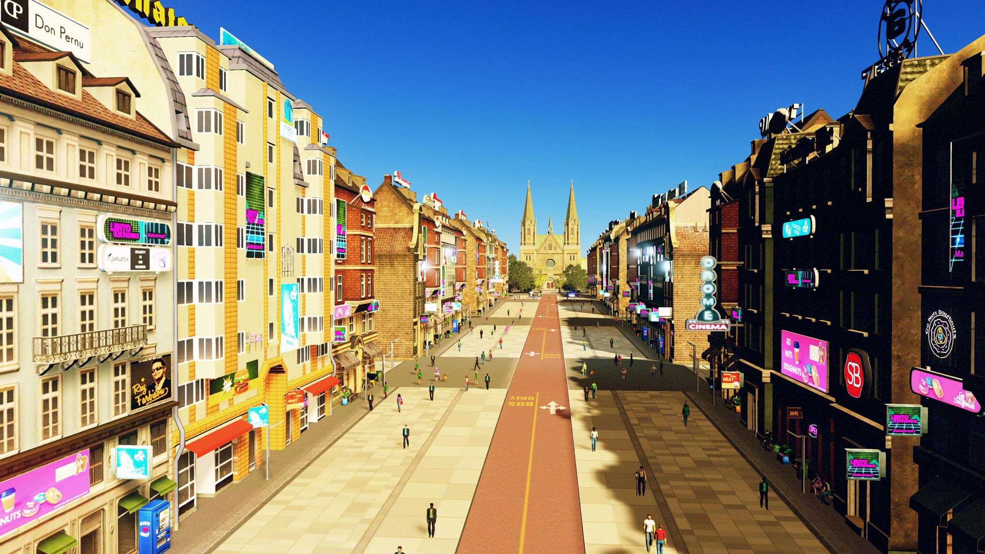 Игрок Cities: Skylines показал свой 100% пешеходный город