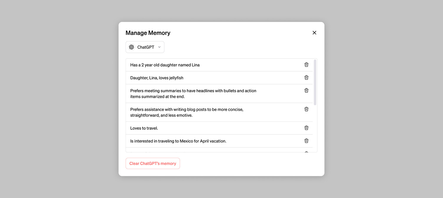 ChatGPT получит цифровую память для запоминания прошлых диалогов ChatGPT получит цифровую память для запоминания прошлых диалогов