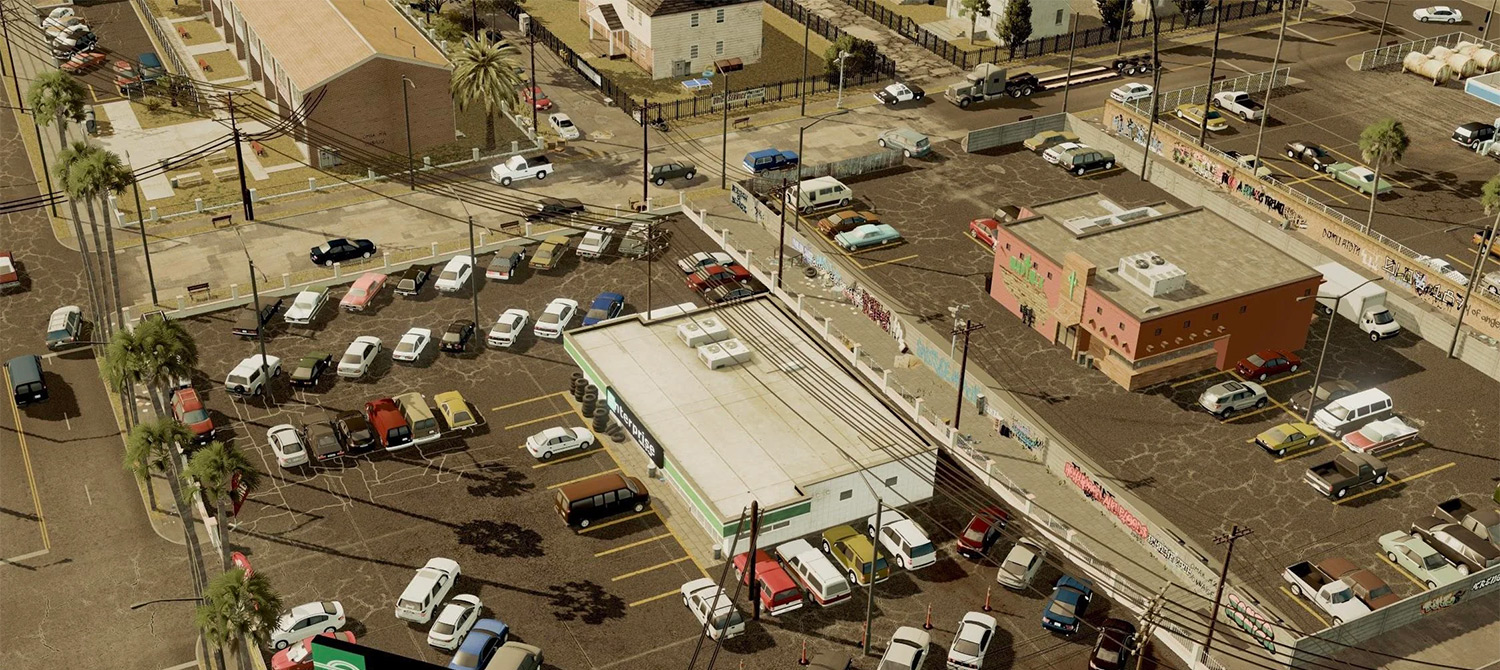 Игрок Cities: Skylines поделился новыми кадрами, воссоздающими депрессивные районы Лос-Анджелеса