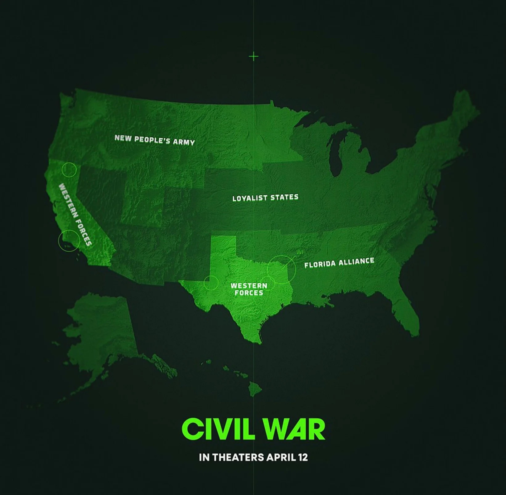 Посмотрите, как в фильме "Гражданская война" Алекса Гарленда разделились Соединенные Штаты