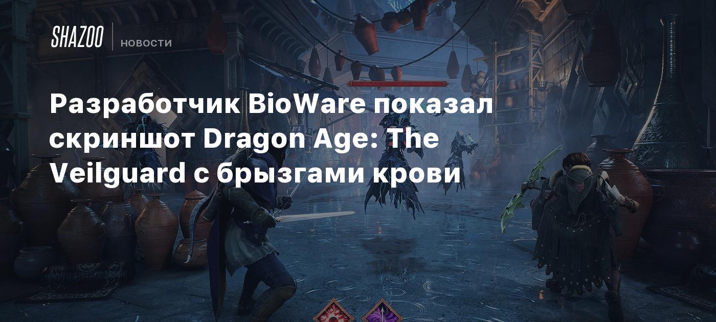 Разработчик BioWare показал скриншот Dragon Age: The Veilguard с брызгами  крови - Shazoo