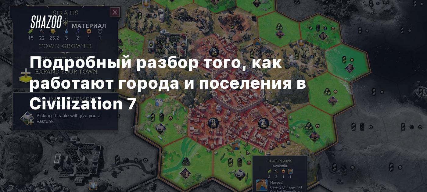 Подробный разбор того, как работают города и поселения в Civilization 7