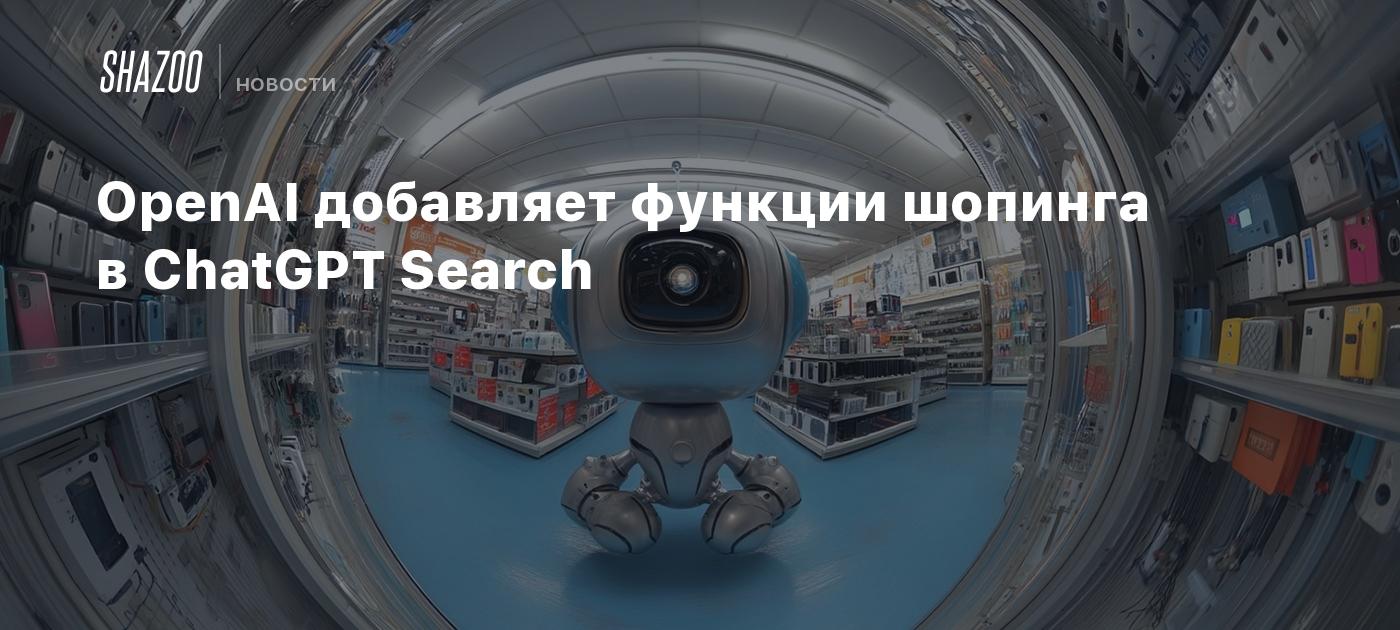 OpenAI добавляет функции шопинга в ChatGPT Search
