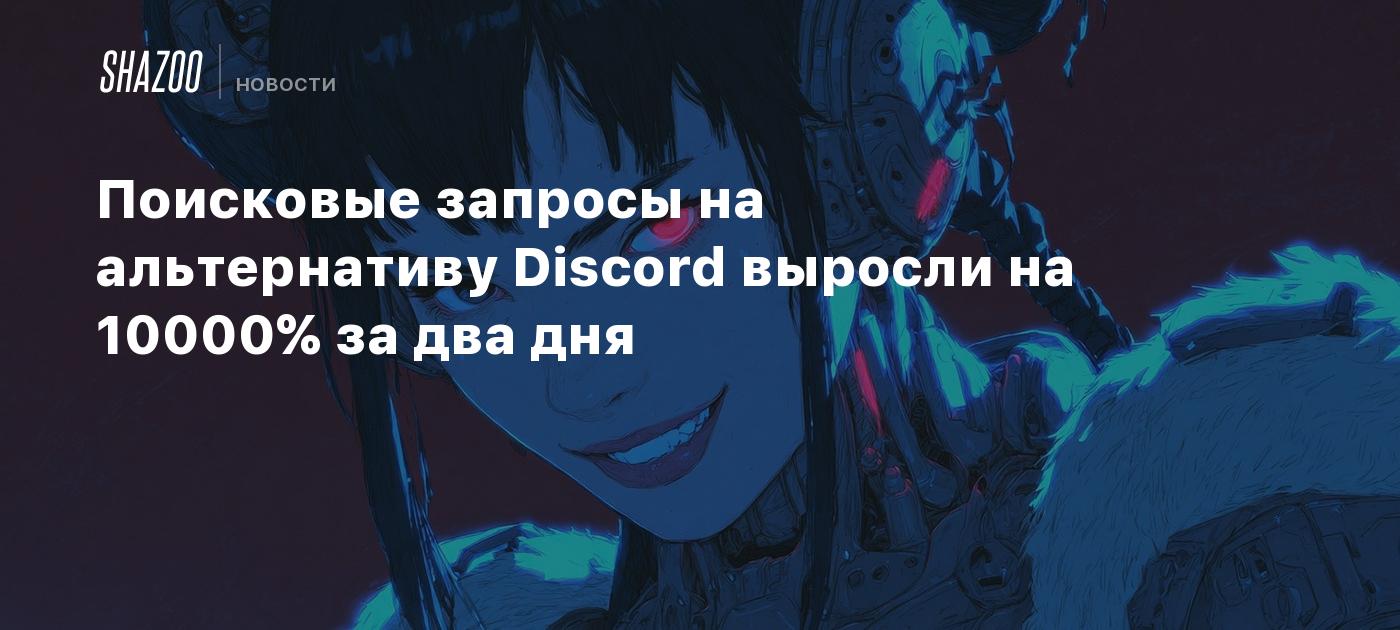 Поисковые запросы на альтернативу Discord выросли на 10000% за два дня