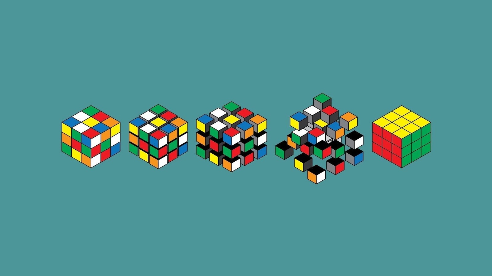 Кубик Рубика арт
