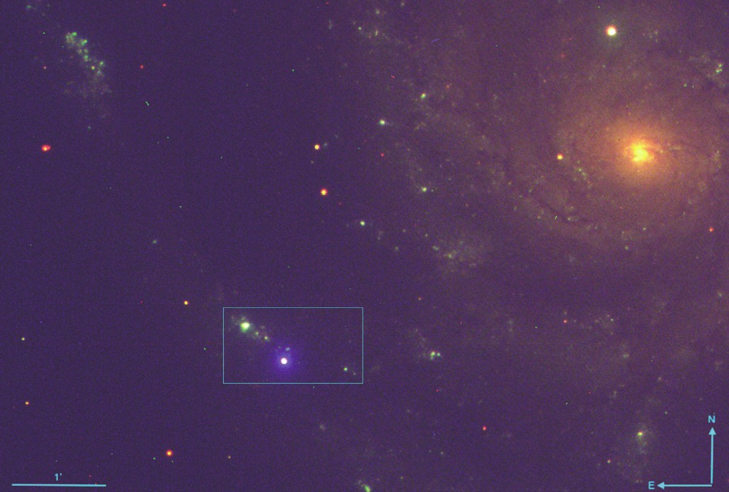 Астрономы в реальном времени наблюдают, как сверхновая потенциально рождает черную дыру