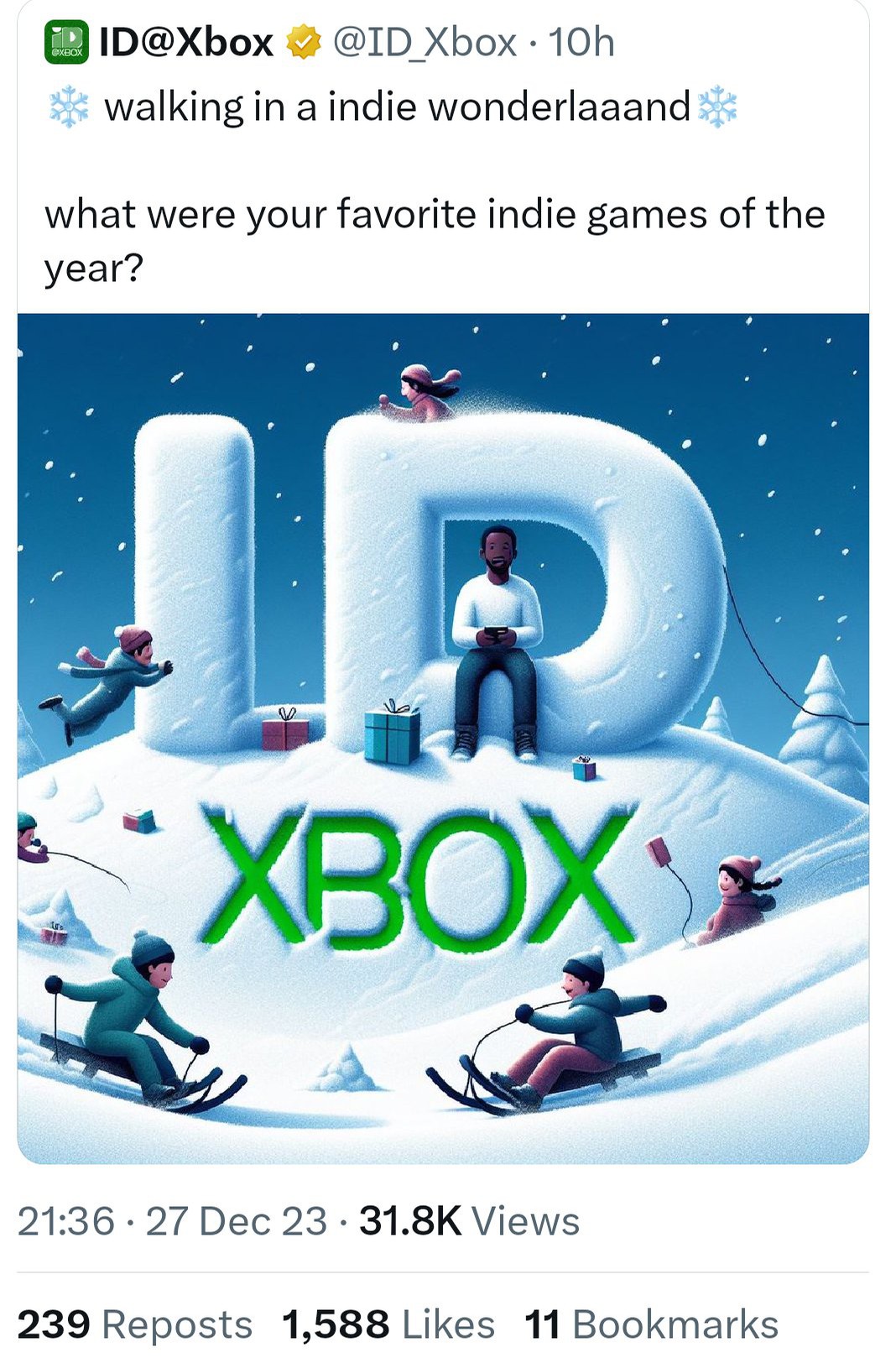 Microsoft прорекламировала инди-игры при помощи ИИ-арта, а затем удалила пост