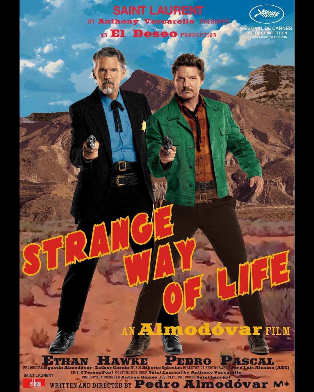 Короткометражку Strange Way of Life с Итаном Хоуком и Педро Паскалем в роли  ковбоев-геев покажут на Каннском кинофестивале - Shazoo