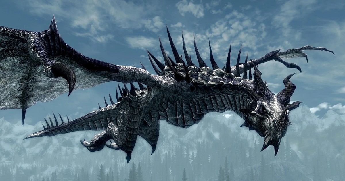 A Skyrim player’s wedding was joined by a peaceful frost dragon