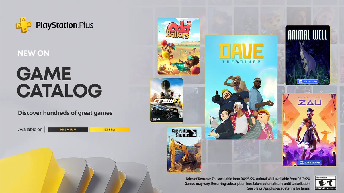 Расширенный PS Plus на апрель: Dave the Diver, Tales of Kenzera: Zau, The Crew 2 и еще 13 игр
