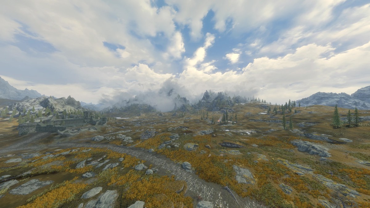 Новый мод добавил в Skyrim динамические тени от облаков