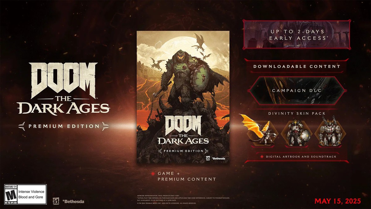 Предзаказ Doom: The Dark Ages откроет доступ к игре на 2 дня раньше — подтверждено DLC для кампании