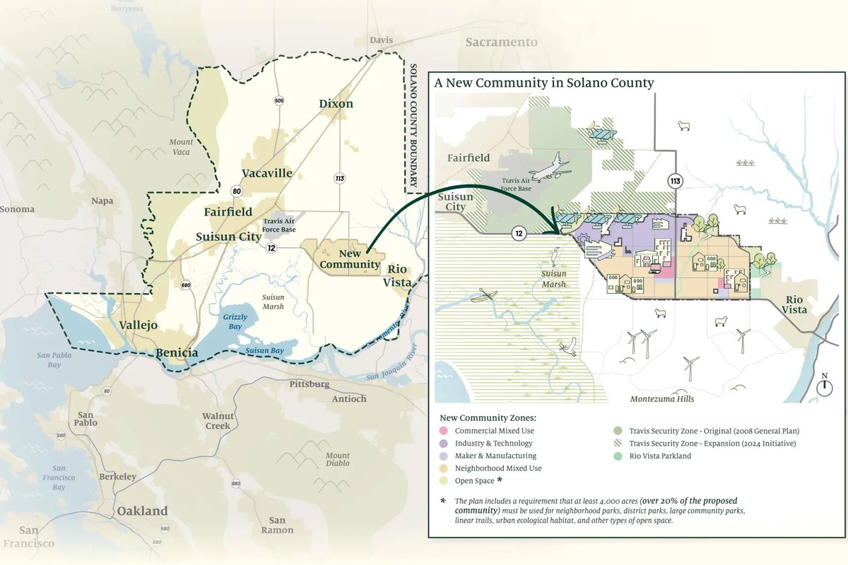 Миллиардеры из кремниевой долины опубликовали карту утопического города, который хотят построить в Калифорнии