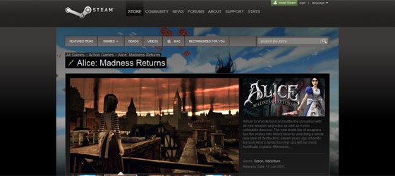 Alice: Madness Returns возвращается на Steam