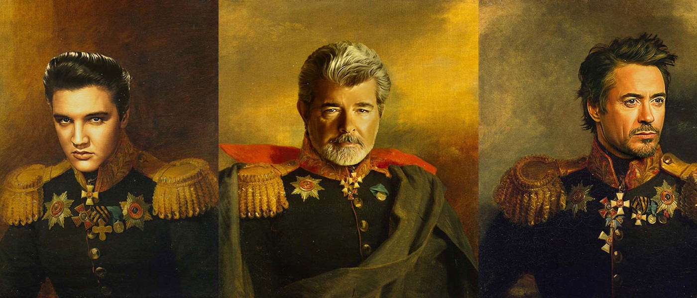 Знаменитости в качестве русских генералов