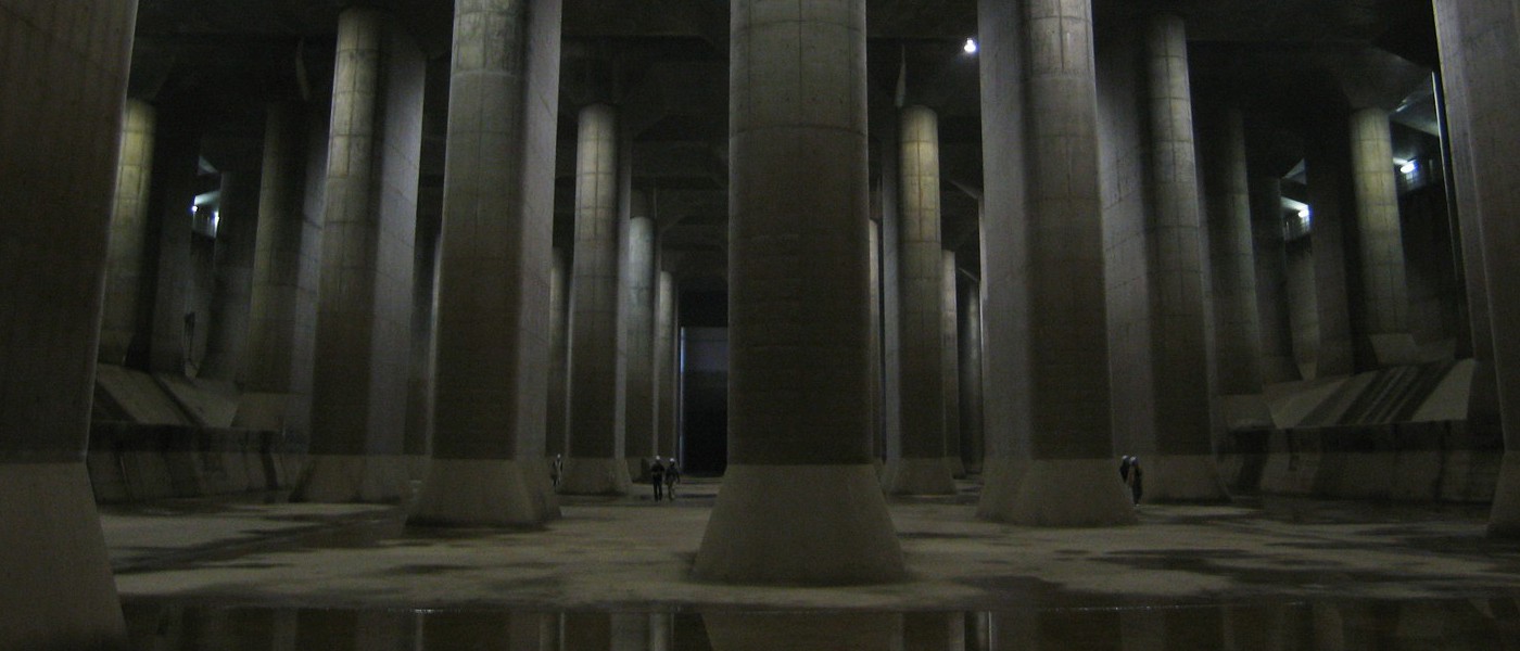 Самый большой подземный резервуар для воды находится под Токио