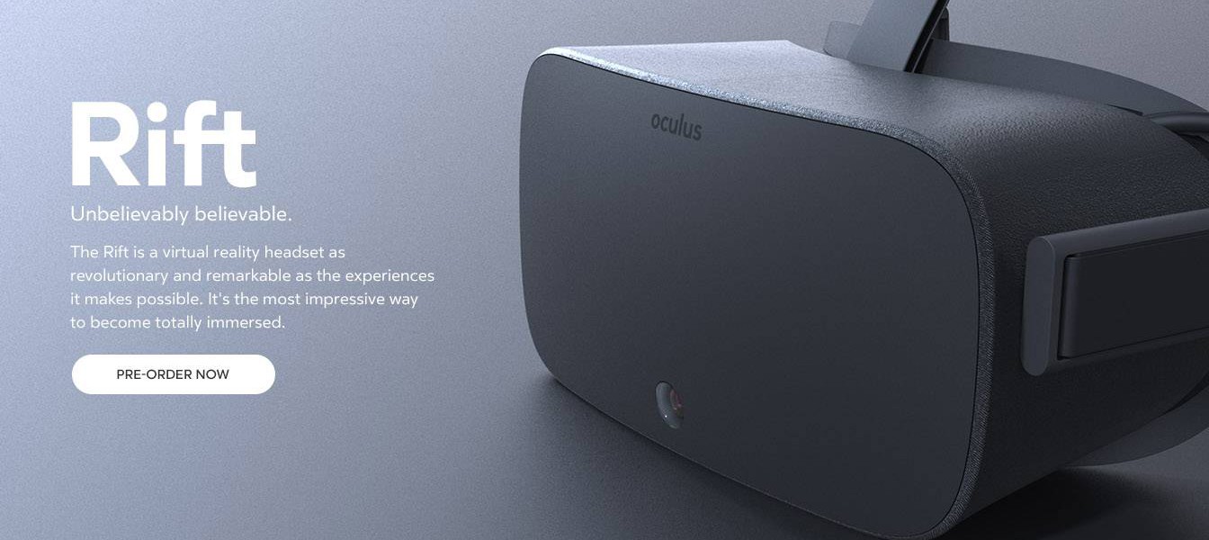 В сеть попали рендеры сайта Oculus Rift