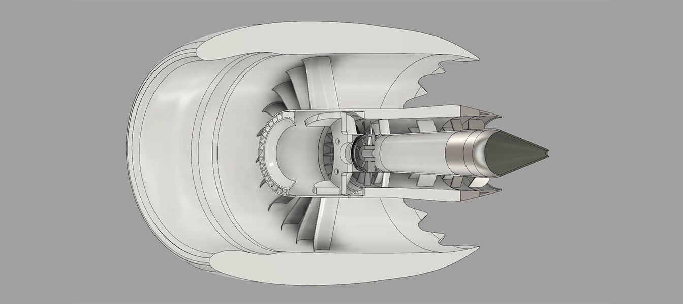 Рабочую модель реактивного двигателя Boeing 787 напечатали на 3D-принтере