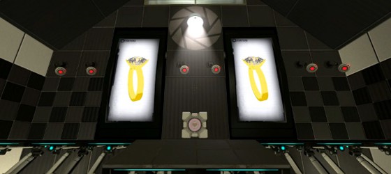 Предложение руки и сердца в Portal 2