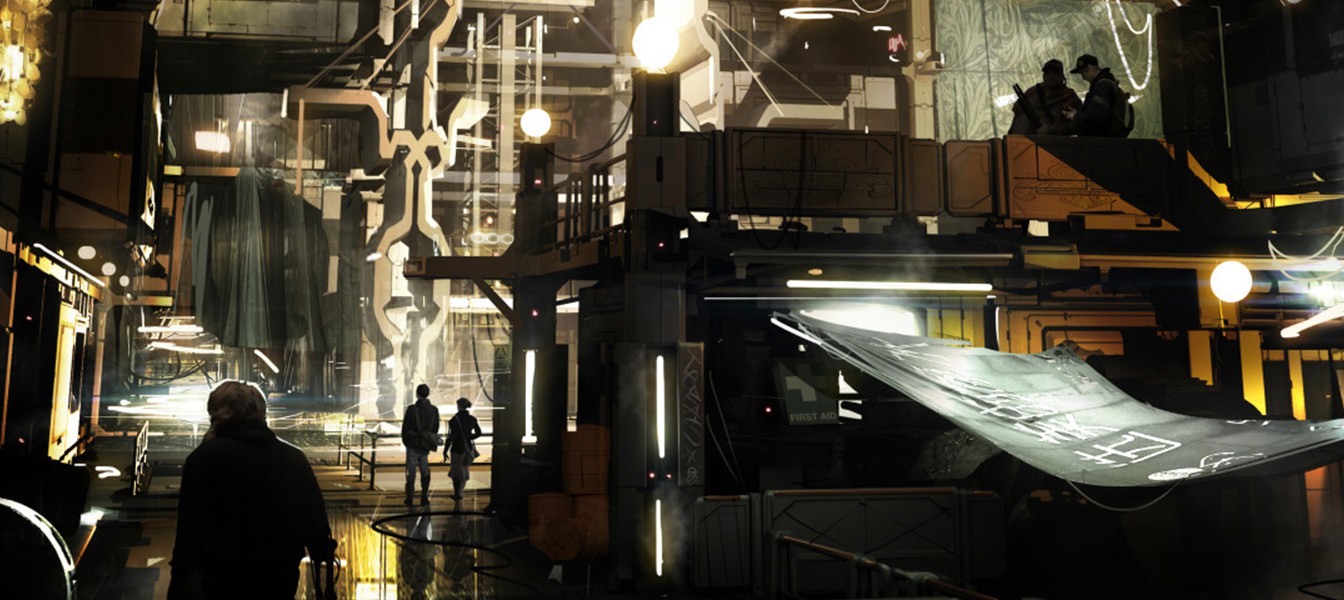 Концепт-арт Голем-Сити в Deus Ex: Mankind Divided