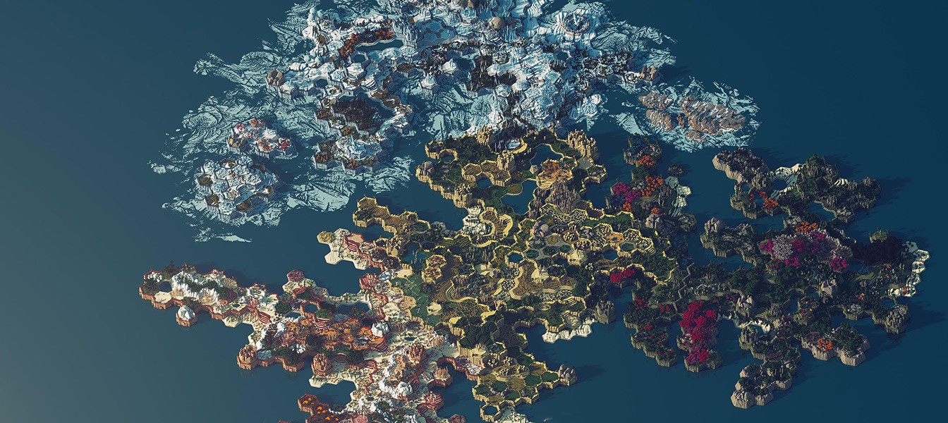 400 часов на создание потрясающей карты Minecraft