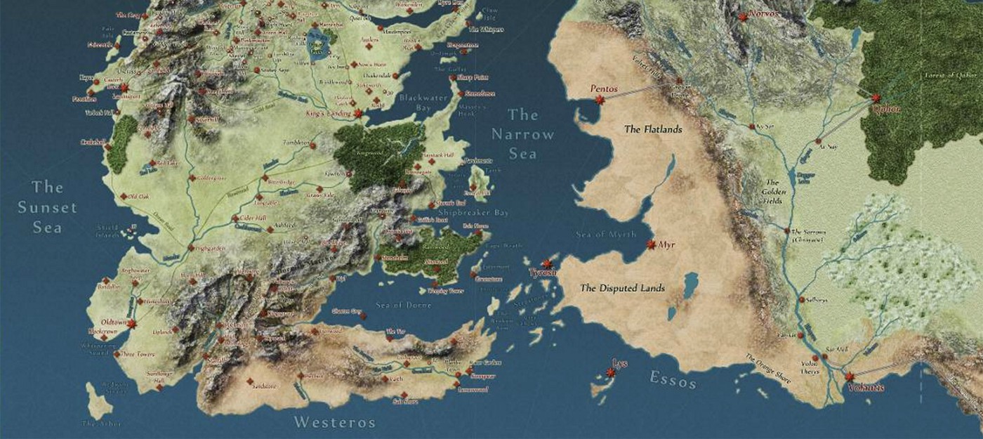 Интерактивная карта Game of Thrones