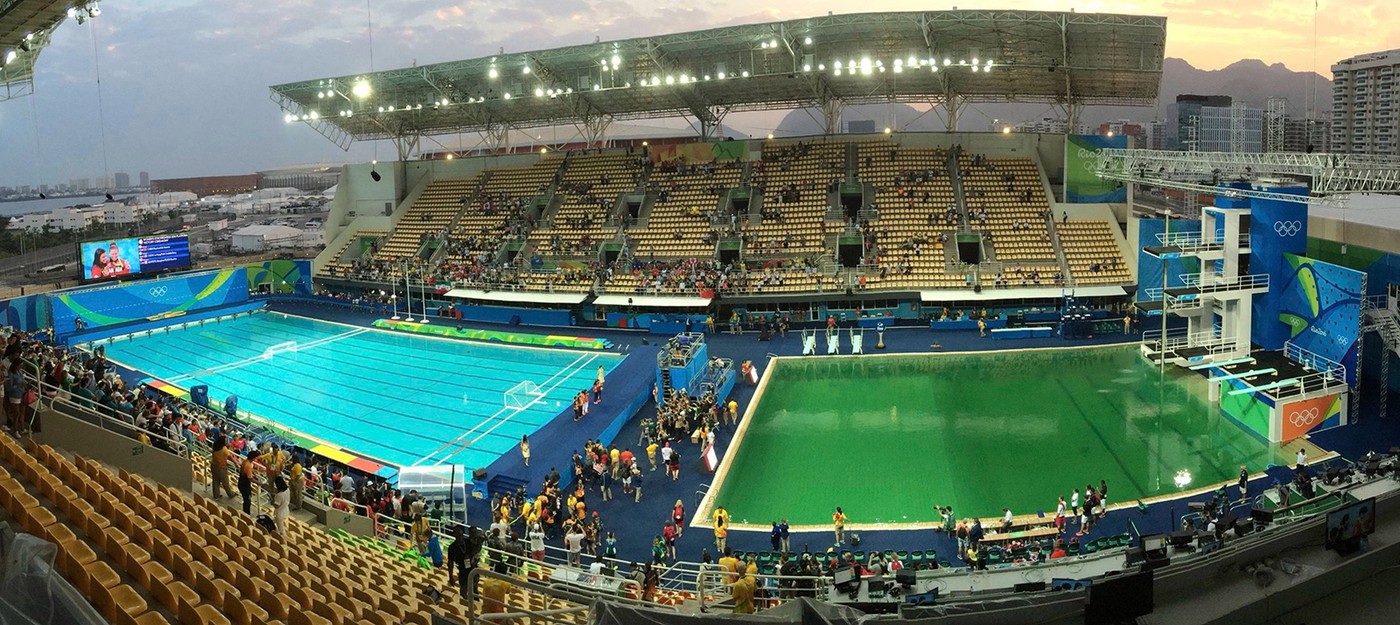 Сколько нужно мочи, чтобы "озеленить" Олимпийский бассейн