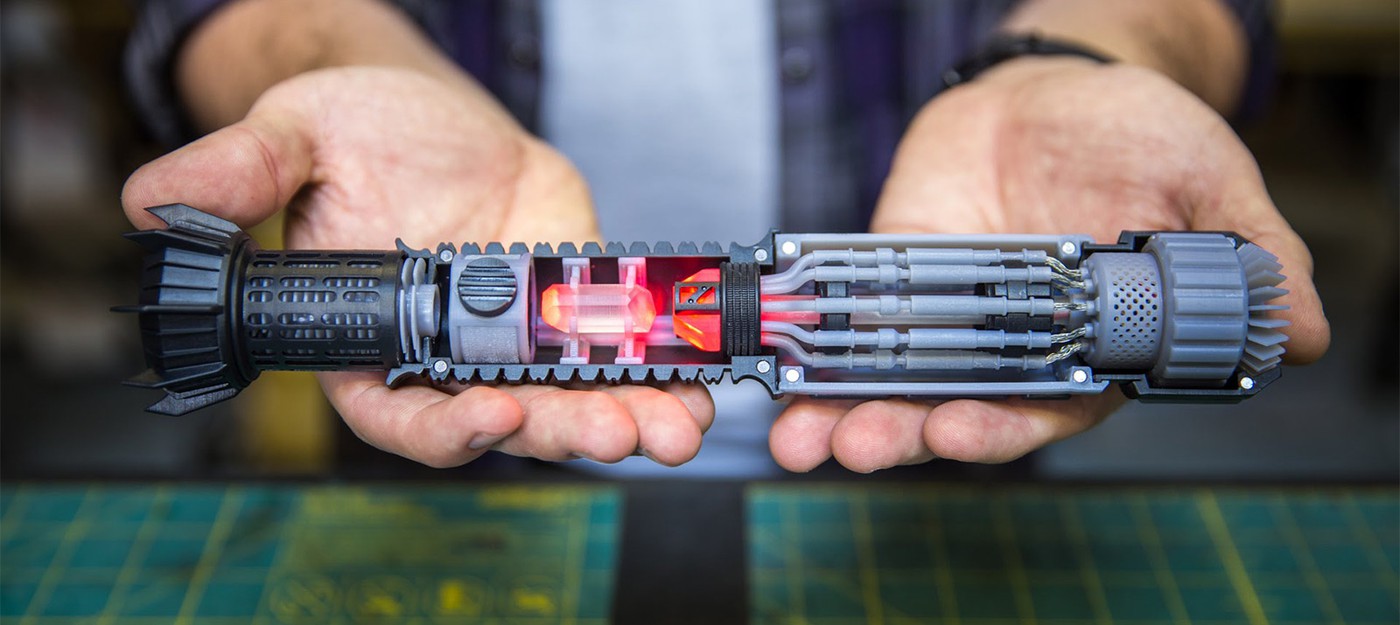 Световой меч напечатали на 3D-принтере