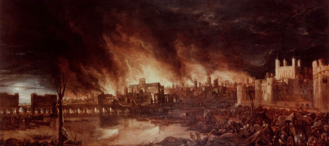 В Лондоне сожгли 120-метровую деревянную реплику города