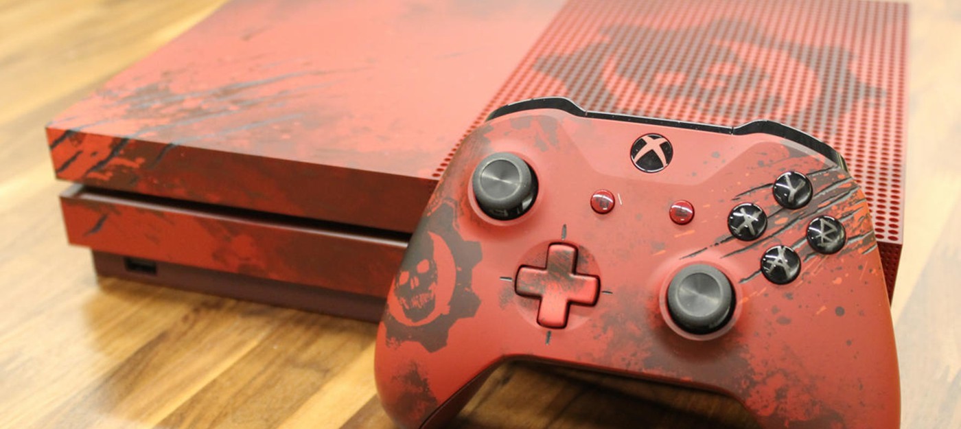 Фото и видео распаковки специальной Gears of War 4-версии Xbox One S