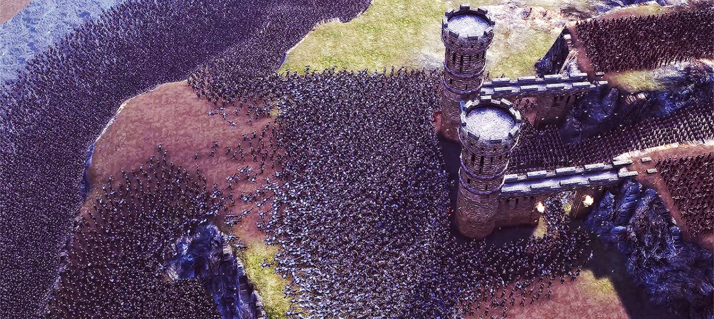 Осада замка с 25 тысячами персонажей в симуляторе сражений