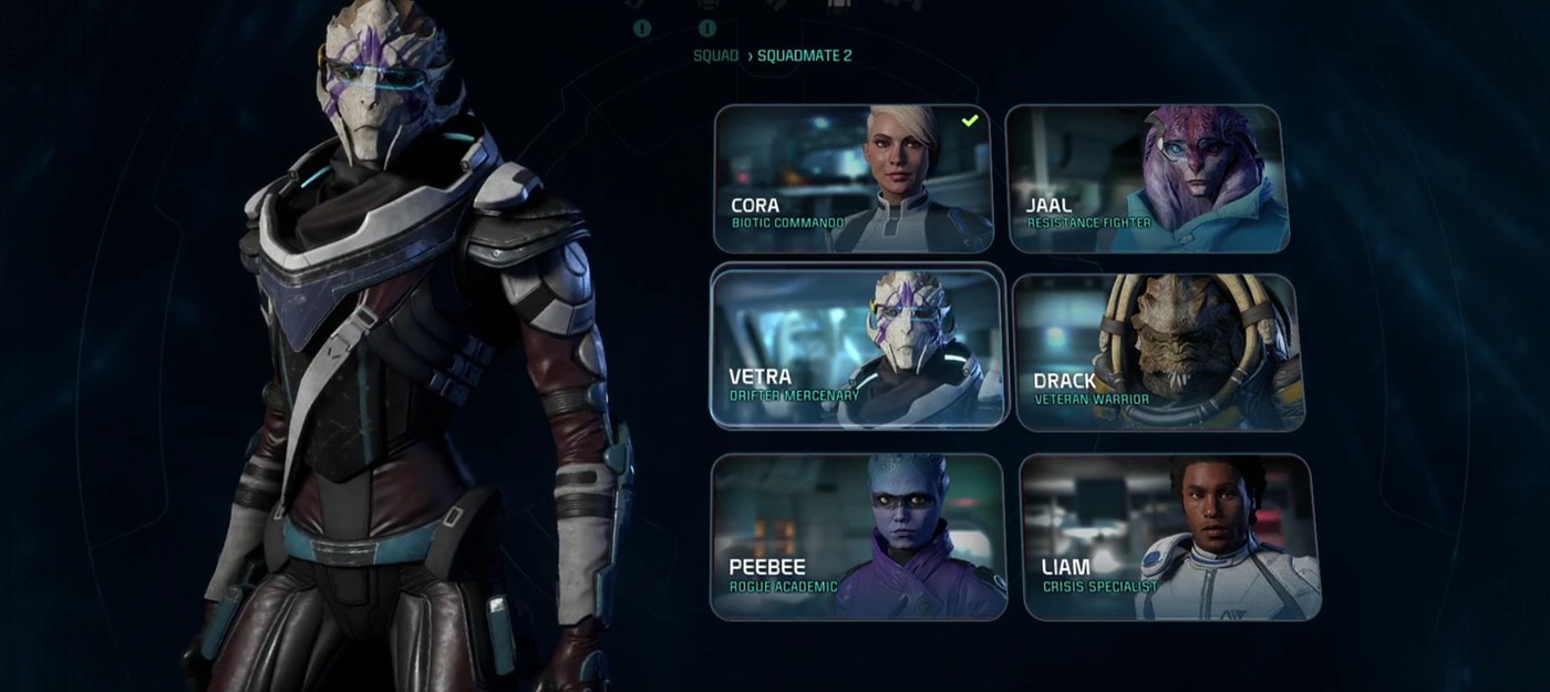 Серия геймплейных роликов Mass Effect Andromeda: компаньоны и их способности