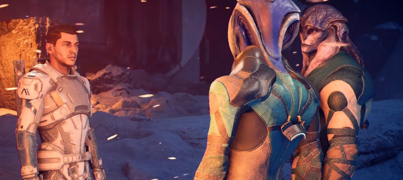 Крупный противник в новом геймплее Mass Effect Andromeda от IGN