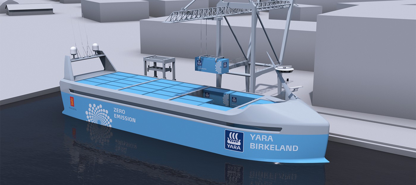 Первое автономное грузовое судно заработает в следующем году