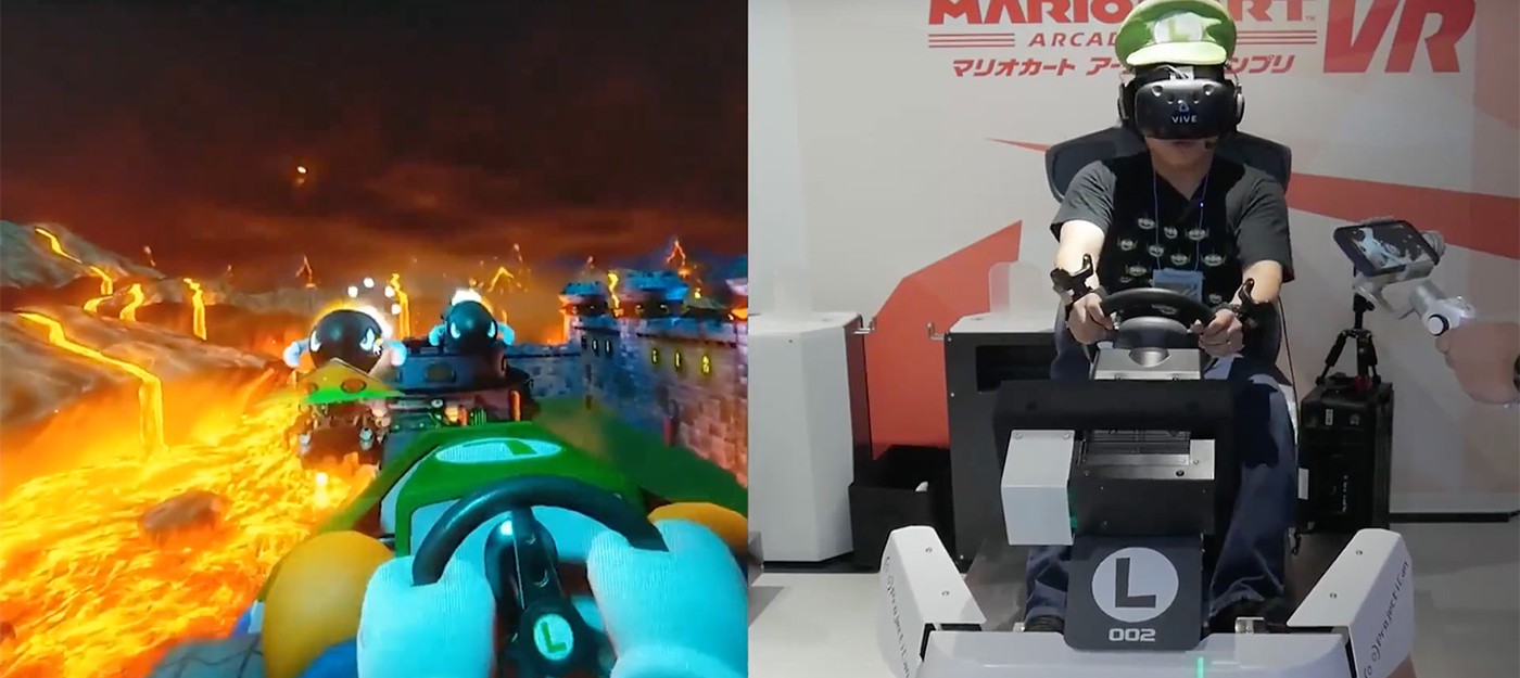 Геймплей Mario Kart VR выглядит потрясающе