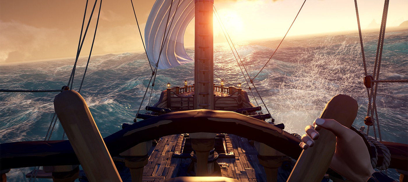 Новый 4K-геймплей Sea of Thieves — гонка по волнам