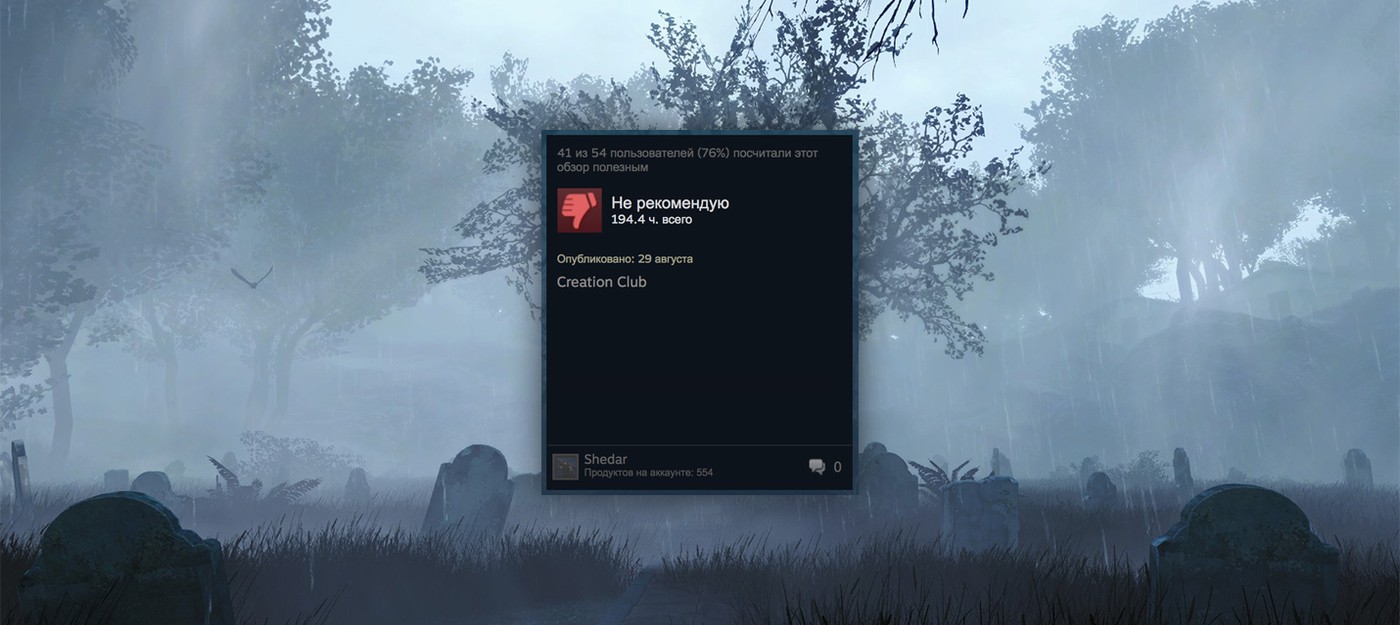 Запуск Creation Club от Bethesda убил рейтинг Fallout 4 в Steam